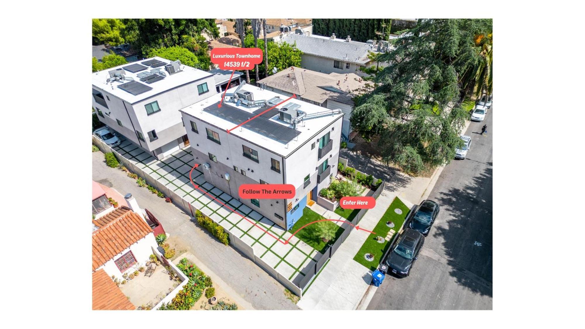 Luxurious Townhome W/3 Master Suites Gated Parking Los Angeles Dış mekan fotoğraf