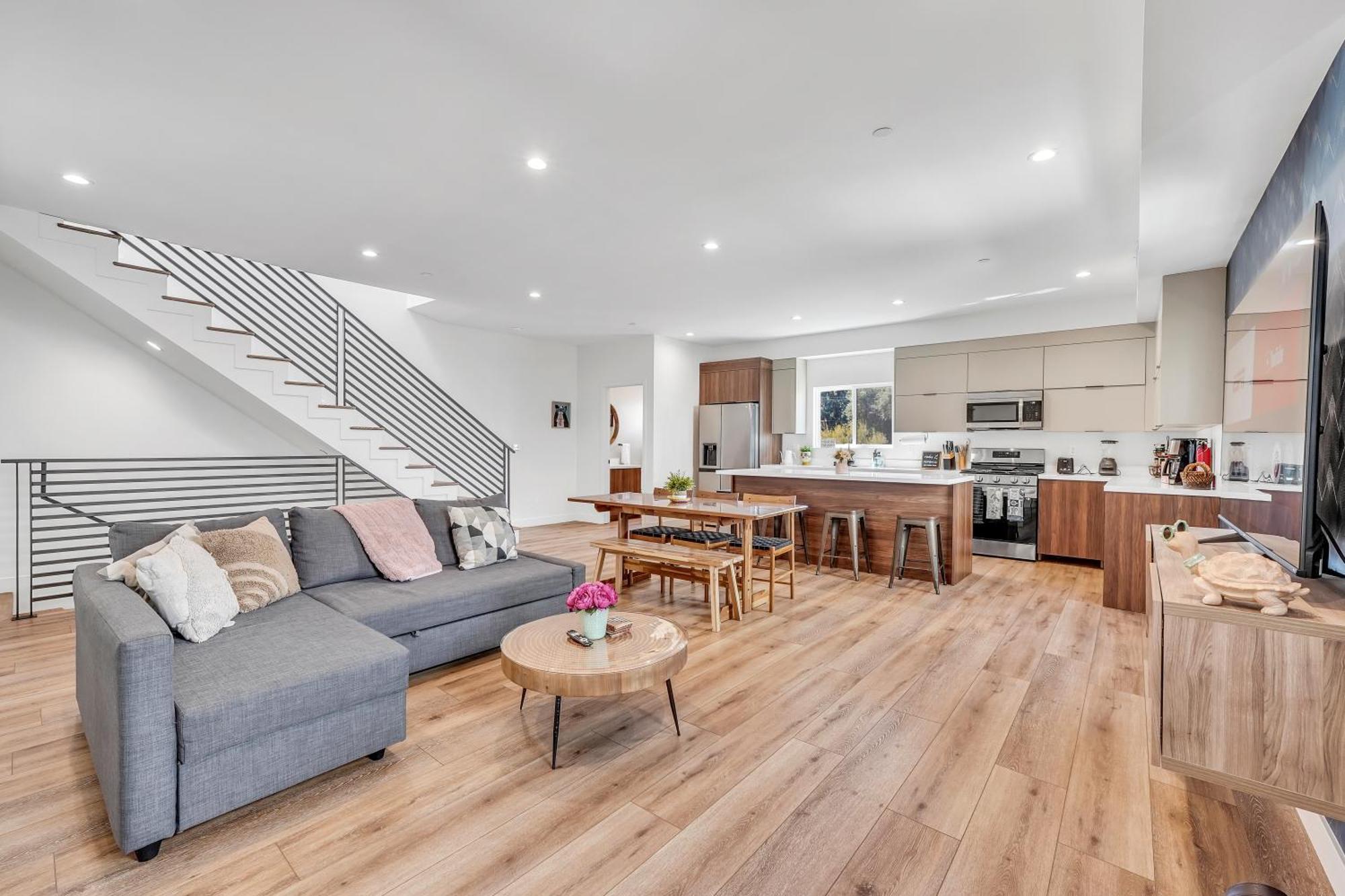 Luxurious Townhome W/3 Master Suites Gated Parking Los Angeles Dış mekan fotoğraf